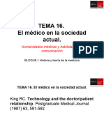 TEMA 16. El Médico en La Sociedad Actual