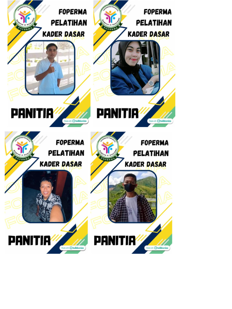 Id Card Panitia | PDF