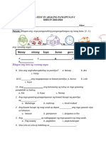 PRE-TEST_ARALING PANLIPUNAN 1