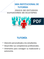 Presentación Programa de Tutorías para Alumnos