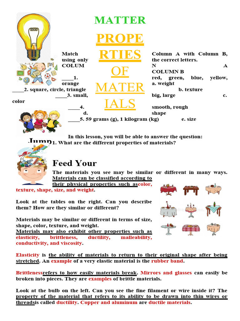 Properties Of Materials Pdf Solid Ductility