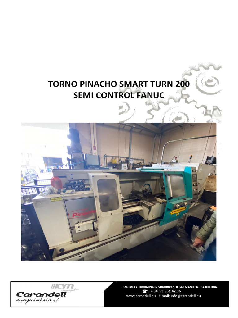 Torno Pinacho Smart Turn 200 CNC | PDF | Industria automotriz | Bienes ...