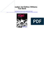 MGMT Canadian 3Rd Edition Williams Test Bank Full Chapter PDF