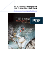 Foundations of Financial Management Canadian 10Th Edition Block Test Bank Full Chapter PDF