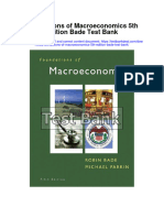 Foundations of Macroeconomics 5Th Edition Bade Test Bank Full Chapter PDF