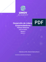 Desarrollo de Lideres Emprendedores: Temas Selectos