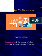 Saturated vs. Unsaturated