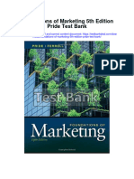 Foundations of Marketing 5Th Edition Pride Test Bank Full Chapter PDF
