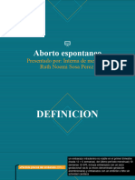 Aborto espontaneo