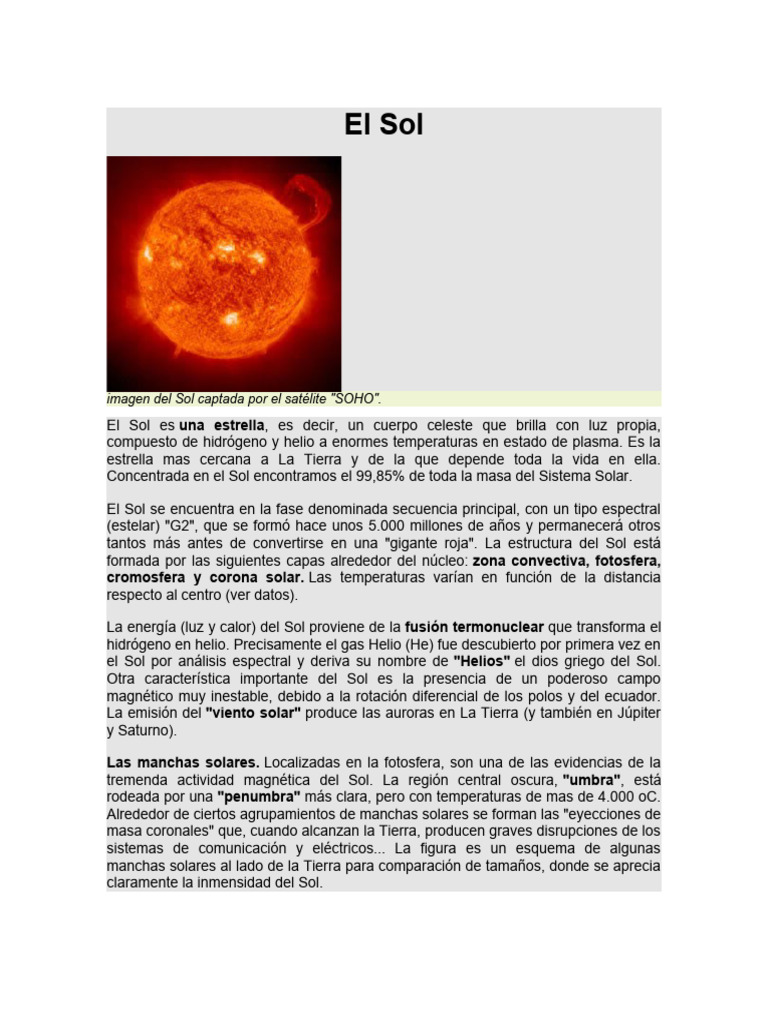 El Sol | PDF