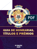 GUIA DE HONRARIAS, TÍTULOS E PREMIAÇÕES - 5a EDIÇÃO - 2023