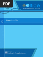 Roles and Associated Functionalities in eFile