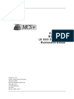 Haemonetics MCS Blood Processing LN 9000 Operator Maintenance Manual