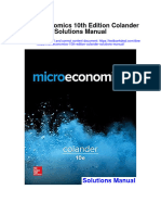 Microeconomics 10Th Edition Colander Solutions Manual Full Chapter PDF