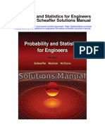 Probability and Statistics For Engineers 5Th Edition Scheaffer Solutions Manual Full Chapter PDF