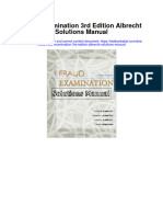 Fraud Examination 3Rd Edition Albrecht Solutions Manual Full Chapter PDF