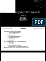 Second Language Developmet