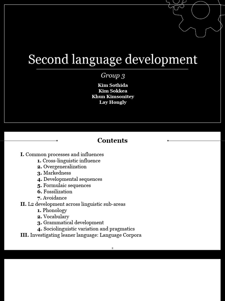 Second Language Developmet | PDF | Second Language | Word