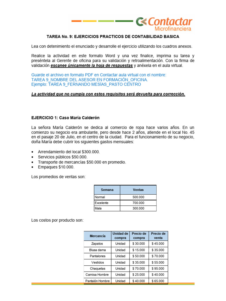 Ejercicios Prácticos de Contabilidad | PDF | Estado de resultados ...