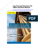 Ebook Business Law Text and Exercises 7Th Edition Miller Solutions Manual Full Chapter PDF