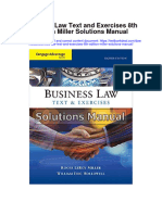 Download ebook Business Law Text And Exercises 8Th Edition Miller Solutions Manual full chapter pdf