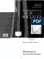 Marradi, Archenti y Piovani. Metodología de Las Ciencias Sociales