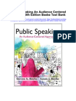 Public Speaking An Audience Centered Approach 9Th Edition Beebe Test Bank Full Chapter PDF