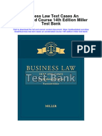Ebook Business Law Text Cases An Accelerated Course 14Th Edition Miller Test Bank Full Chapter PDF