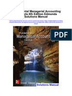 Fundamental Managerial Accounting Concepts 8Th Edition Edmonds Solutions Manual Full Chapter PDF