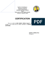 Certification DFOT