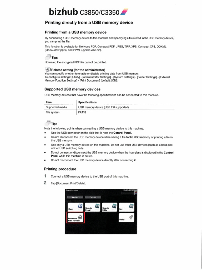 Print from usb stick c3850fs36659 pdf
