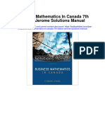 Ebook Business Mathematics in Canada 7Th Edition Jerome Solutions Manual Full Chapter PDF