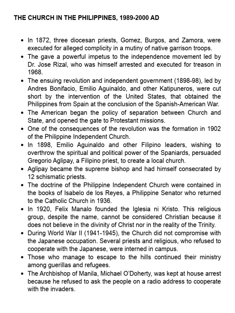The Church in The Philippines | PDF