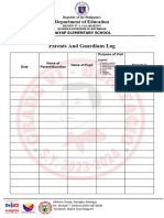 Parents and Guardians Log