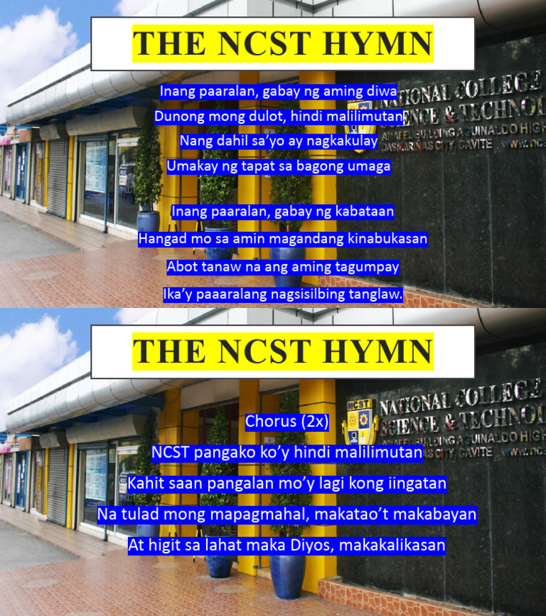 Lesson 6. NCST Hymn | PDF