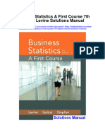 Ebook Business Statistics A First Course 7Th Edition Levine Solutions Manual Full Chapter PDF