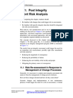 Chapter 11 Post Integrity Assessment Risk Analysis 464-471