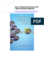 Fundamentals of Corporate Finance 4Th Edition Berk Solutions Manual Full Chapter PDF