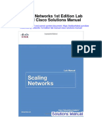 Scaling Networks 1St Edition Lab Manual Cisco Solutions Manual Full Chapter PDF