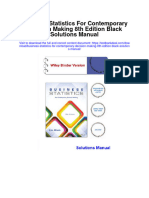 Ebook Business Statistics For Contemporary Decision Making 8Th Edition Black Solutions Manual Full Chapter PDF