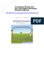 Microeconomics Theory and Applications 12Th Edition Browning Solutions Manual Full Chapter PDF