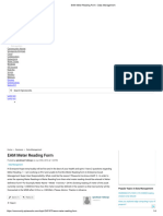 EAM Meter Reading Form - Data Management