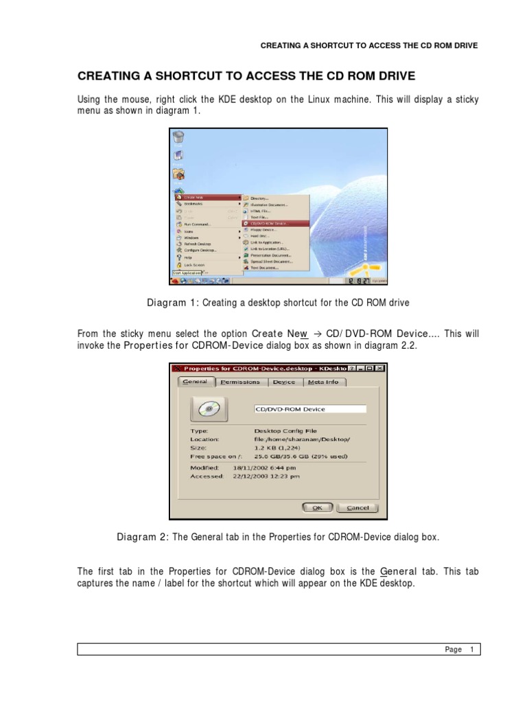 Add CDROMShortcuts | PDF