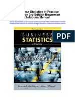 Ebook Business Statistics in Practice Canadian 3Rd Edition Bowerman Solutions Manual Full Chapter PDF