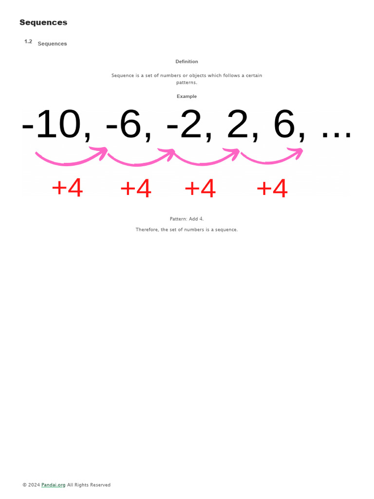 Understanding Number Sequences | PDF