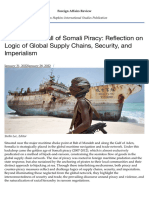 The Rise and Fall of Somali Piracy: Reflection On