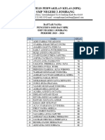 Daftar Nama Pengurus Osis MPK SMPN 2 Jombang 23/24