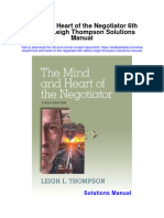 Mind and Heart of The Negotiator 6Th Edition Leigh Thompson Solutions Manual Full Chapter PDF