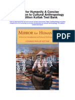 Download Mirror For Humanity A Concise Introduction To Cultural Anthropology 7Th Edition Kottak Test Bank full chapter pdf