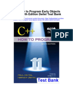 Ebook C How To Program Early Objects Version 9Th Edition Deitel Test Bank Full Chapter PDF